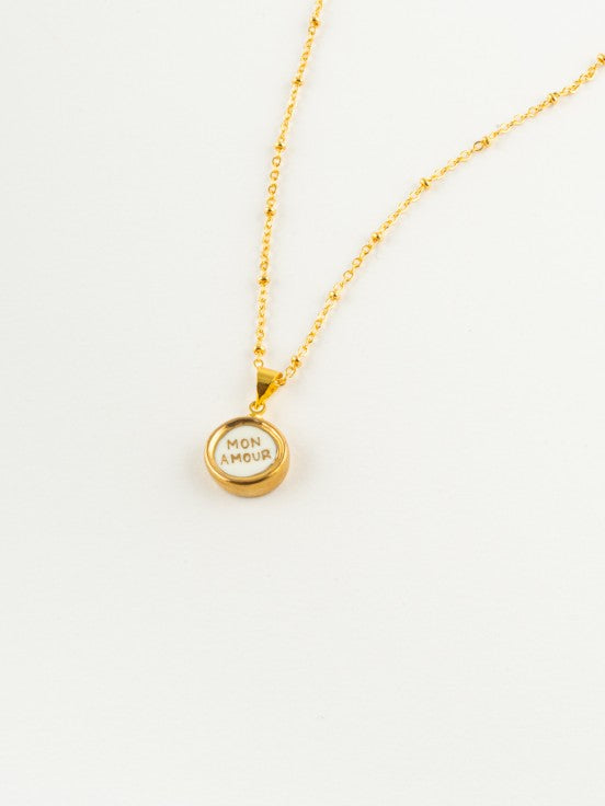 nach bijoux Collier "mon amour" - Des mots d'amour