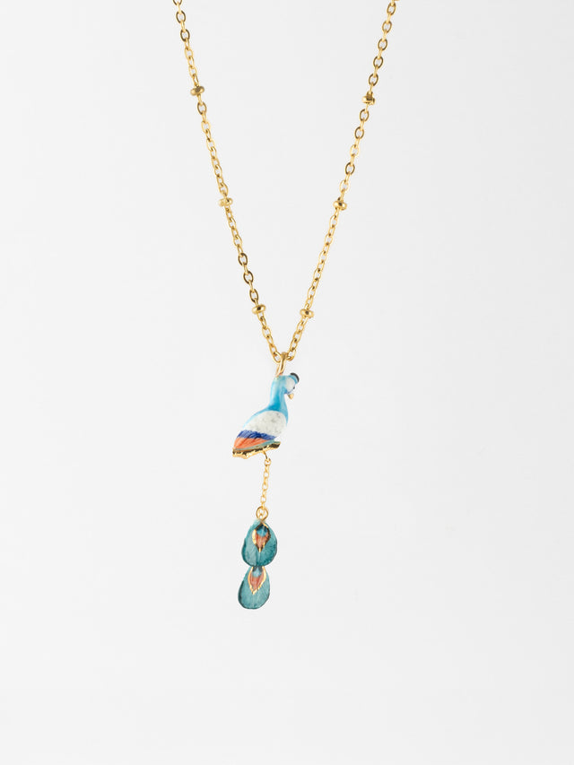 Nach Bijoux Collier Paon Sur Branche