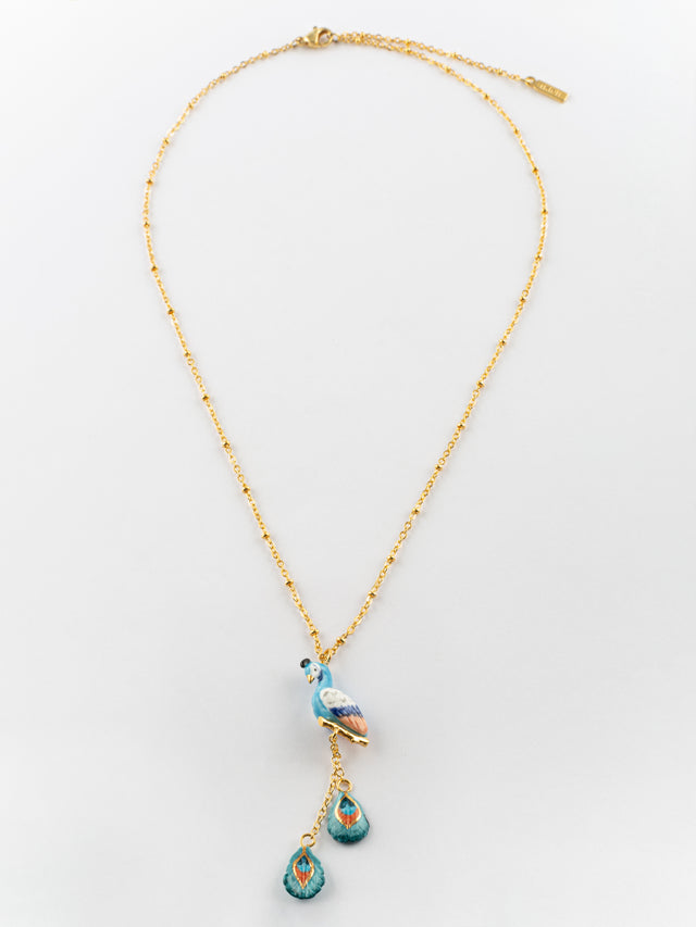 Nach Bijoux Collier Paon Sur Branche