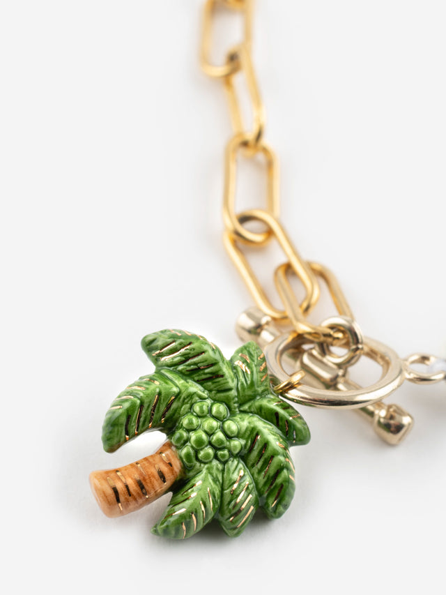 Nach Bijoux Collier Perles Et Palmier