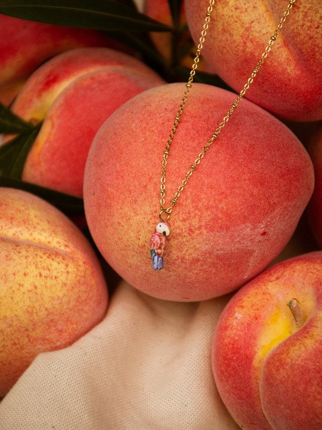 Nach Bijoux Collier Perroquet Rose