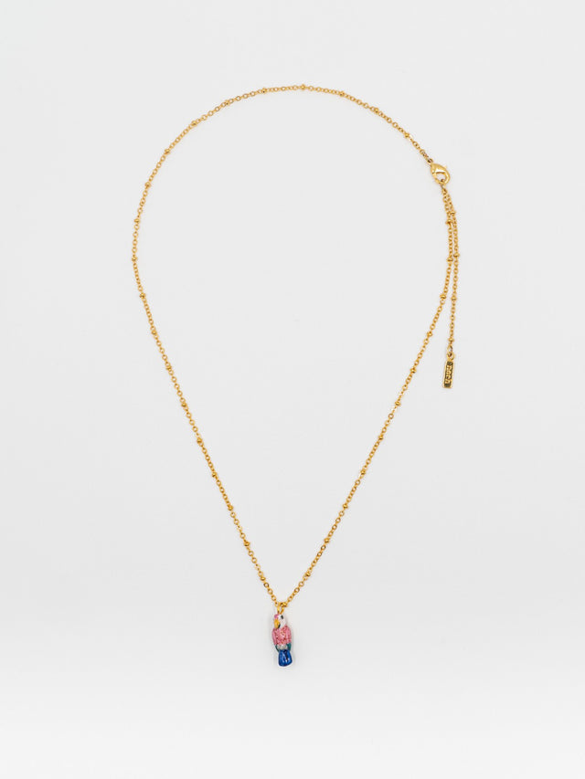 Nach Bijoux Collier Perroquet Rose