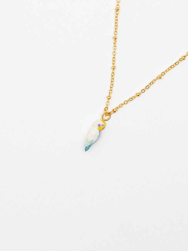 nach bijoux Collier perruche bleue