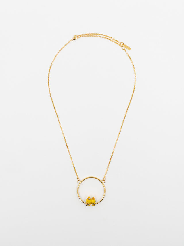 Nach Bijoux Collier Rond Couple De Perroquets