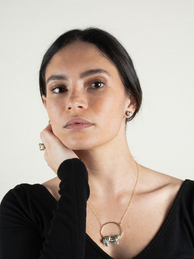 Nach Bijoux Collier Rond Léopard