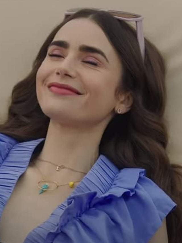 Nach Bijoux Collier Rond Perruche Bleue & Citron