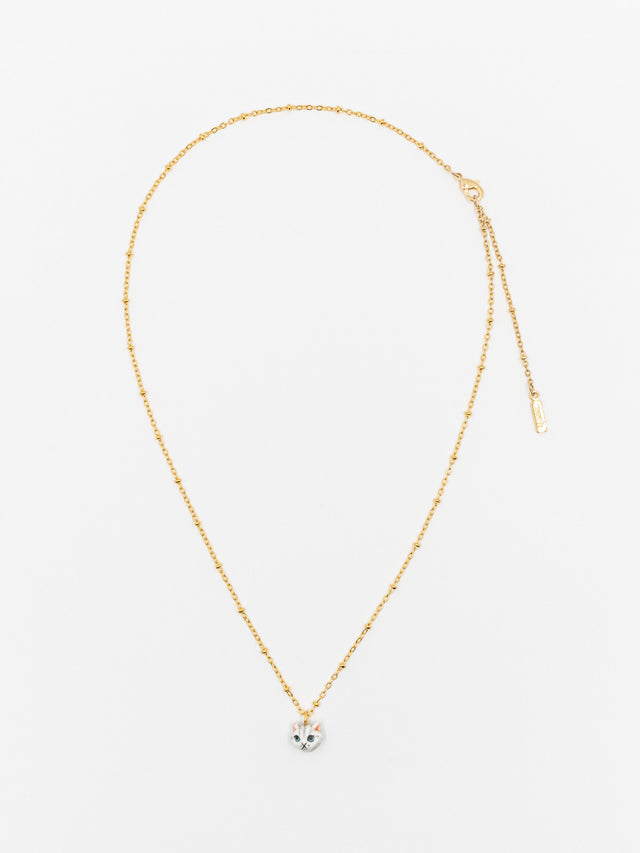 Nach Bijoux Collier Tête De Chat Tabby