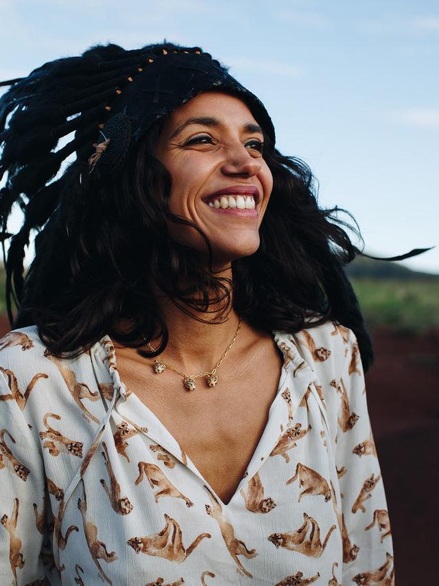 Nach Bijoux Collier Têtes De Léopards