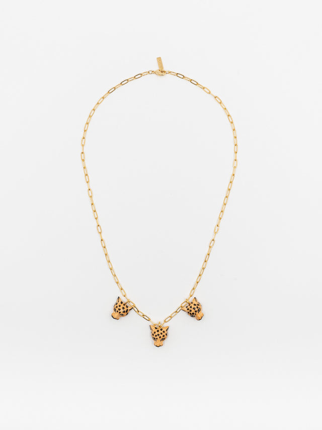 Nach Bijoux Collier Têtes De Léopards