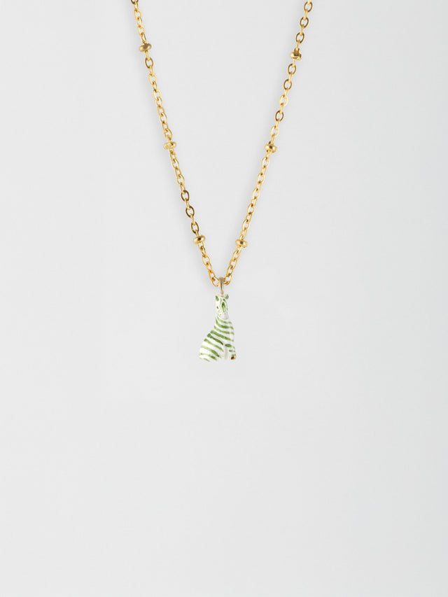 Nach Bijoux Collier Zèbre Vert