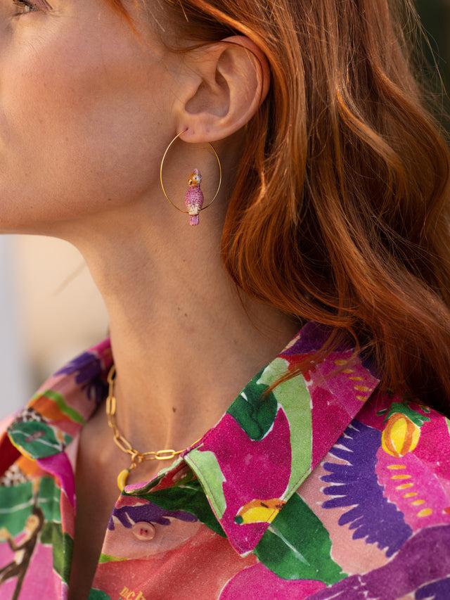 Nach Bijoux Créoles Cacatoès Rose