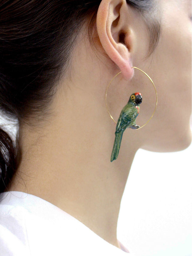 Nach Bijoux Créoles Perroquet Vert