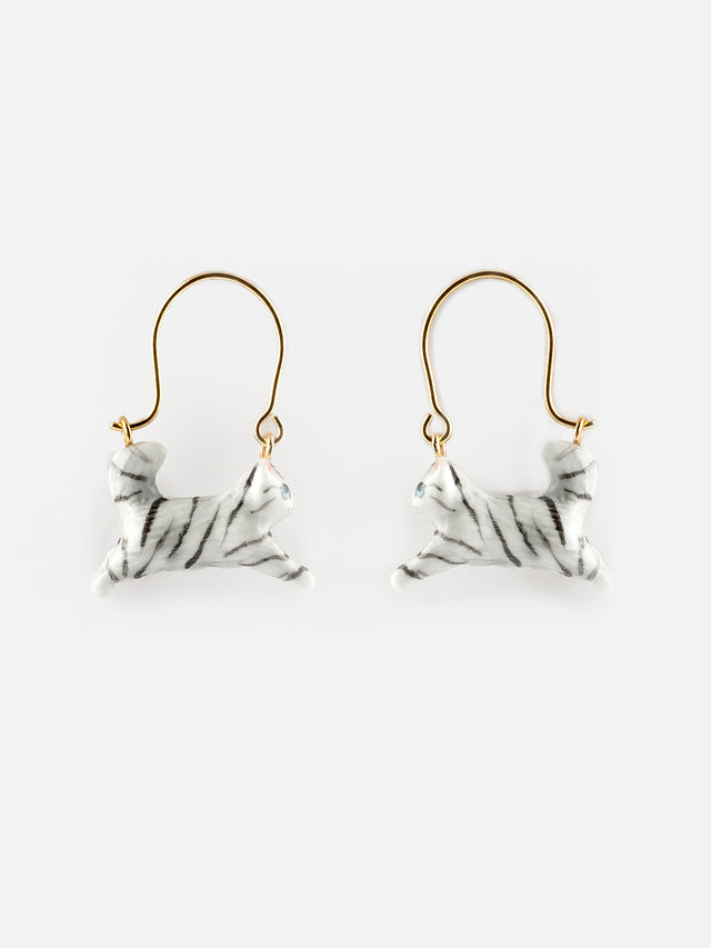 nach bijoux Créoles saut de chaton tabby