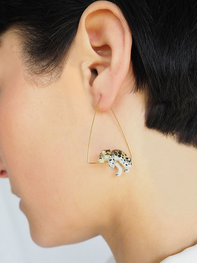Nach Bijoux Créoles Triangle Léopard