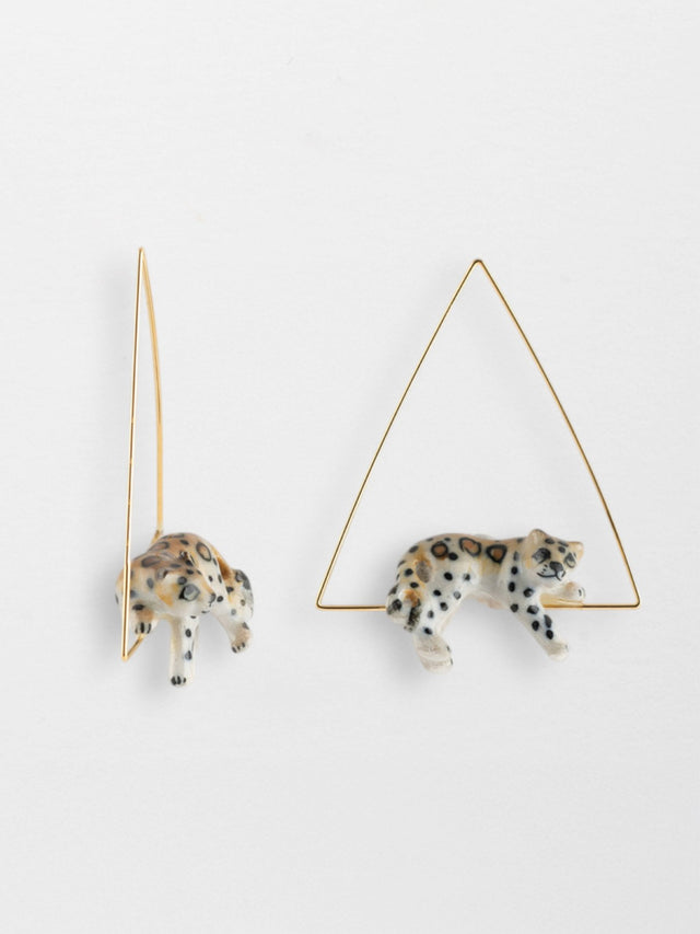 Nach Bijoux Créoles Triangle Léopard