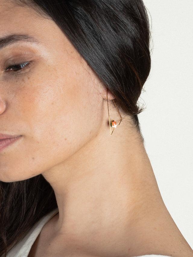 Nach Bijoux Créoles Triangle Rouge-gorge