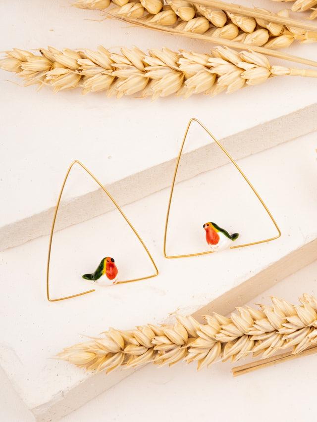 Nach Bijoux Créoles Triangle Rouge-gorge