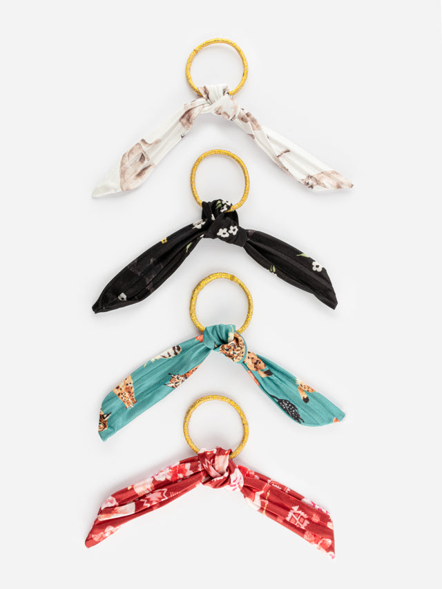 nach bijoux Elastique avec nœud upcyclé