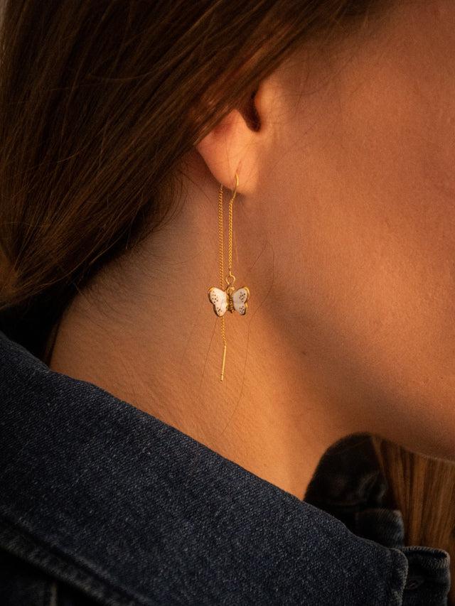 Nach Bijoux Longues Boucles D'oreilles Papillon