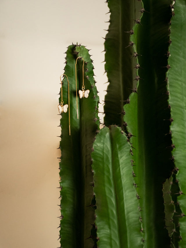 Nach Bijoux Longues Boucles D'oreilles Papillon