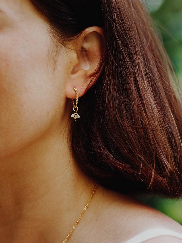 Nach Bijoux Mini Créole Abeille - Vendue à L'unité