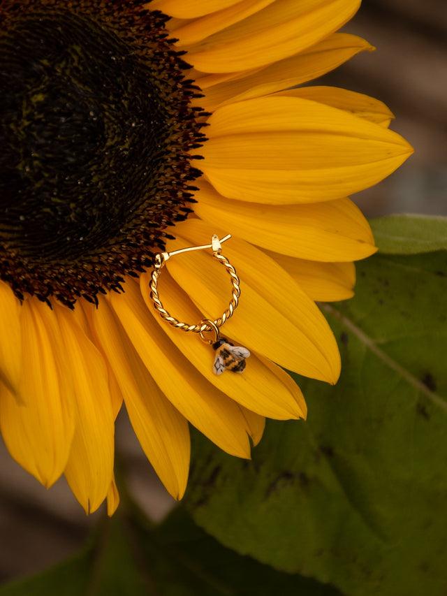 Nach Bijoux Mini Créole Abeille - Vendue à L'unité