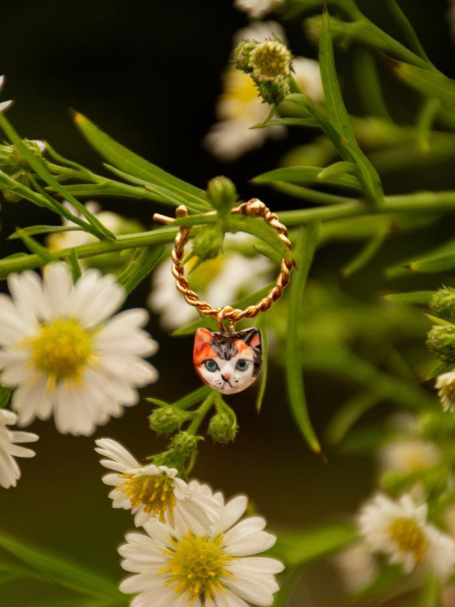 Nach Bijoux Mini Créole Chat - Vendue à L'unité