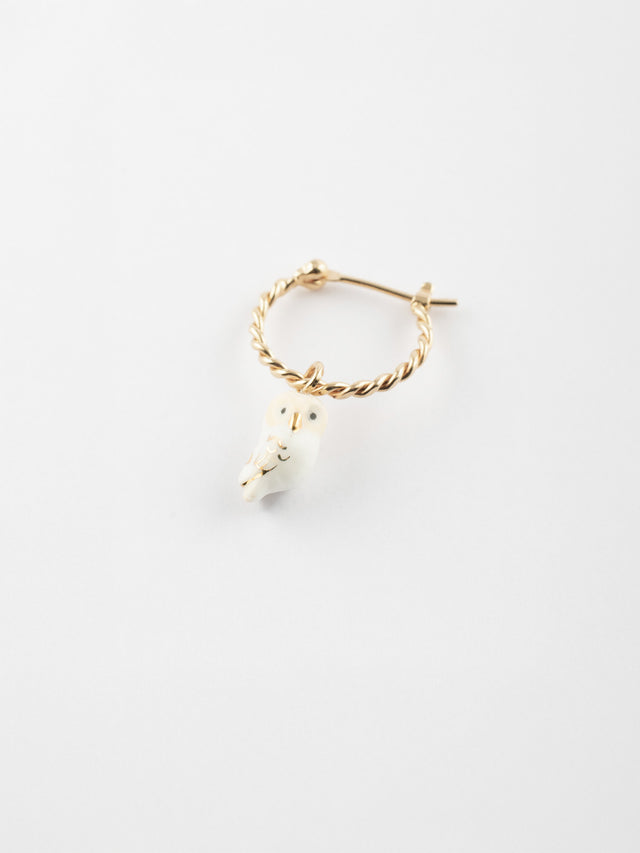 nach bijoux Mini créole chouette - Vendue à l'unité