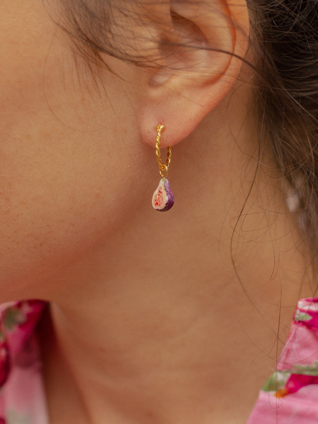 Nach Bijoux Mini Créole Figue - Vendue à L'unité