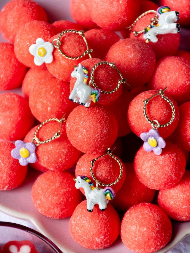 Nach Bijoux Mini Créole Fleur Blanche