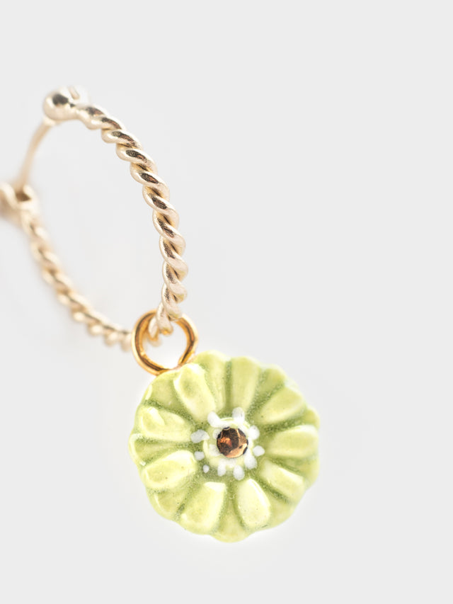 Nach Bijoux Mini Créole Fleur Verte