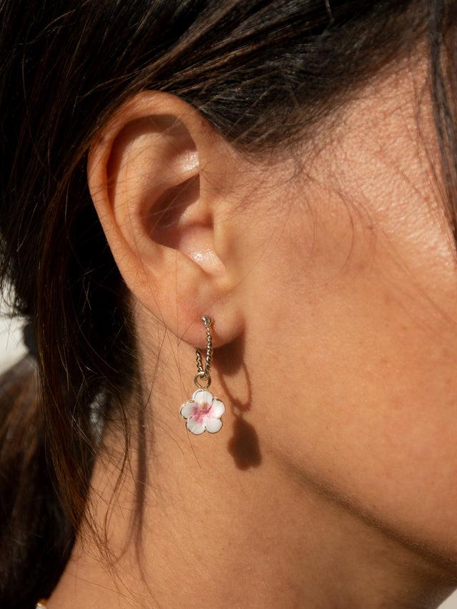 Nach Bijoux Mini Créole Hibiscus - Vendue à L'unité