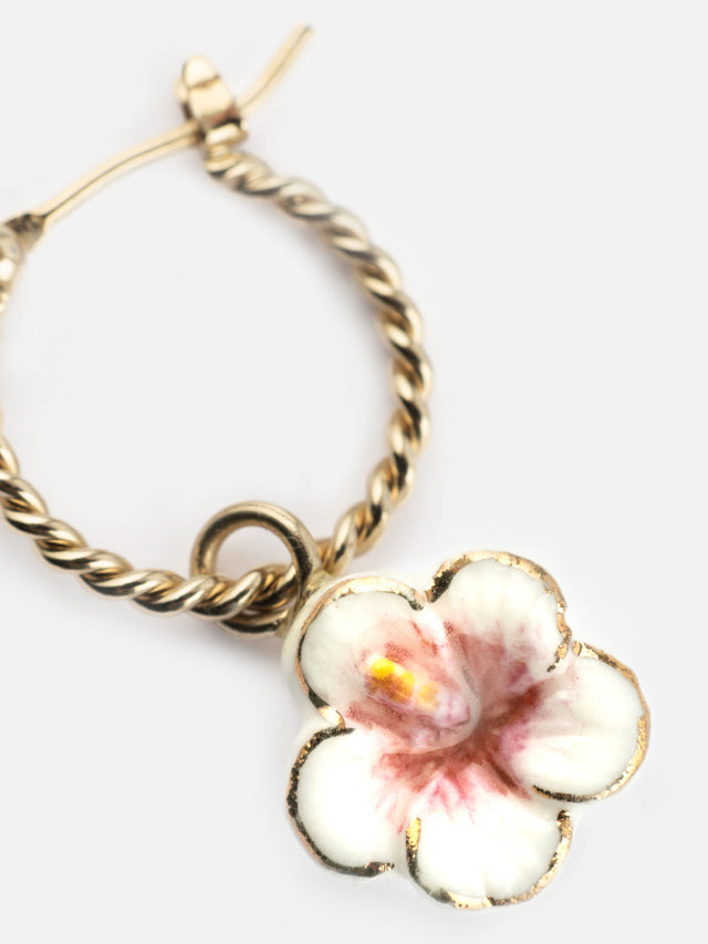 Nach Bijoux Mini Créole Hibiscus - Vendue à L'unité