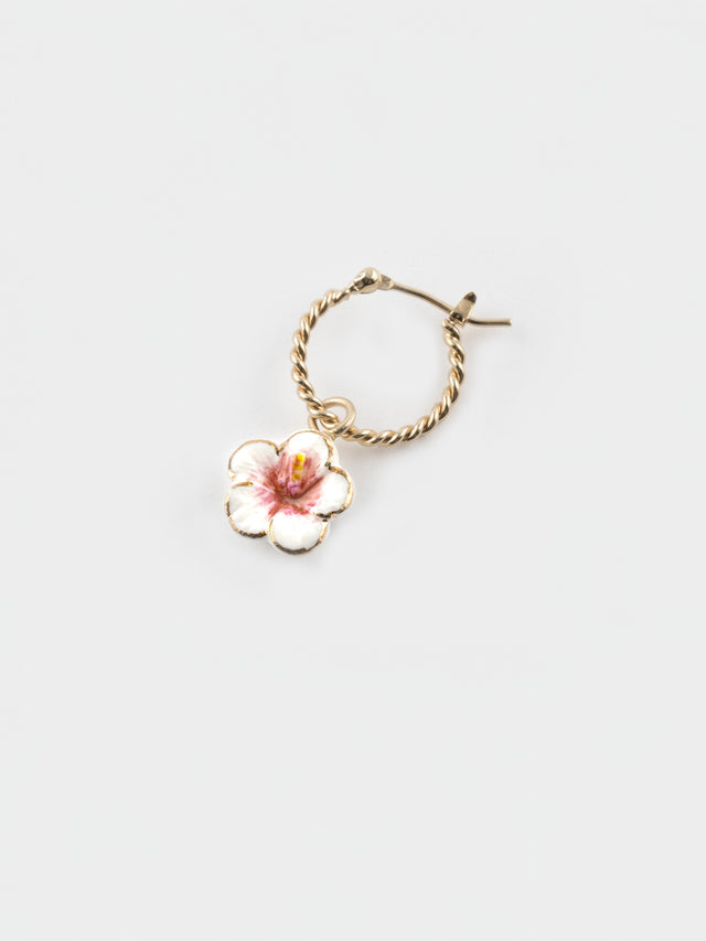 nach bijoux Mini créole hibiscus - Vendue à l'unité