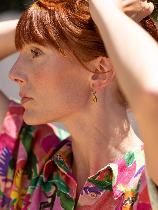 Nach Bijoux Mini Créole Papaye - Vendue à L'unité