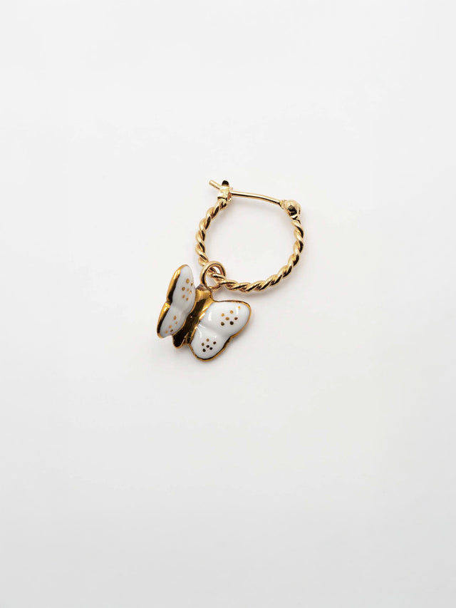 nach bijoux Mini créole papillon - Vendue à l'unité