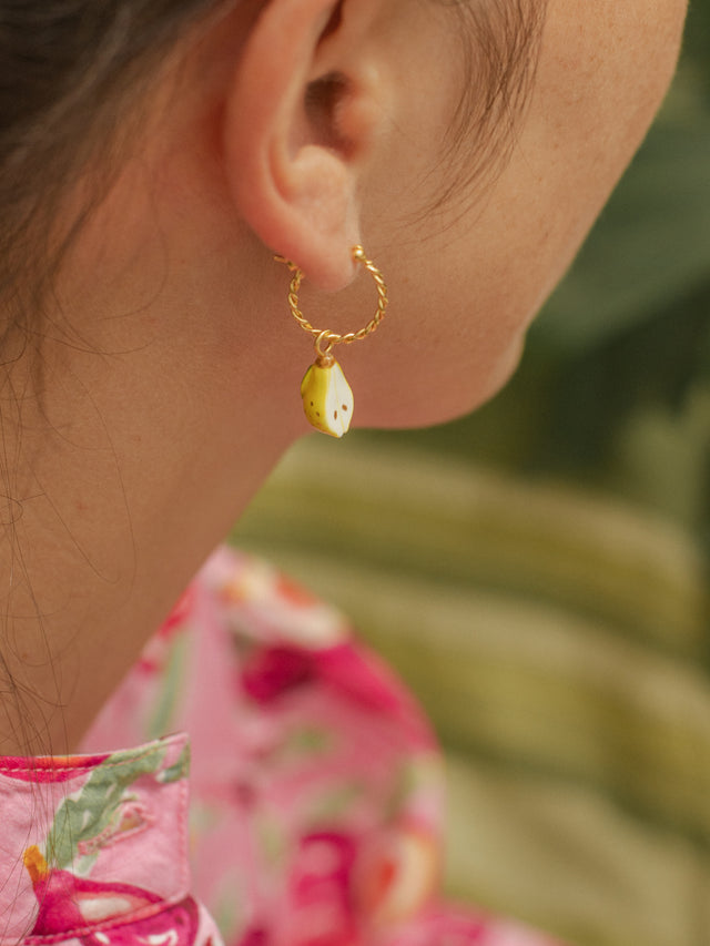 Nach Bijoux Mini Créole Poire - Vendue à L'unité