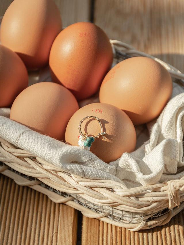 Nach Bijoux Mini Créole Poule - Vendue à L'unité