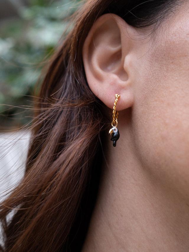 Nach Bijoux Mini Créole Toucan - Vendue à L'unité