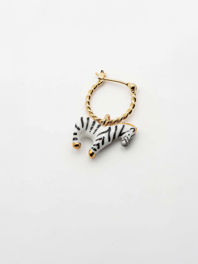 nach bijoux Mini créole zèbre - Vendue à l'unité