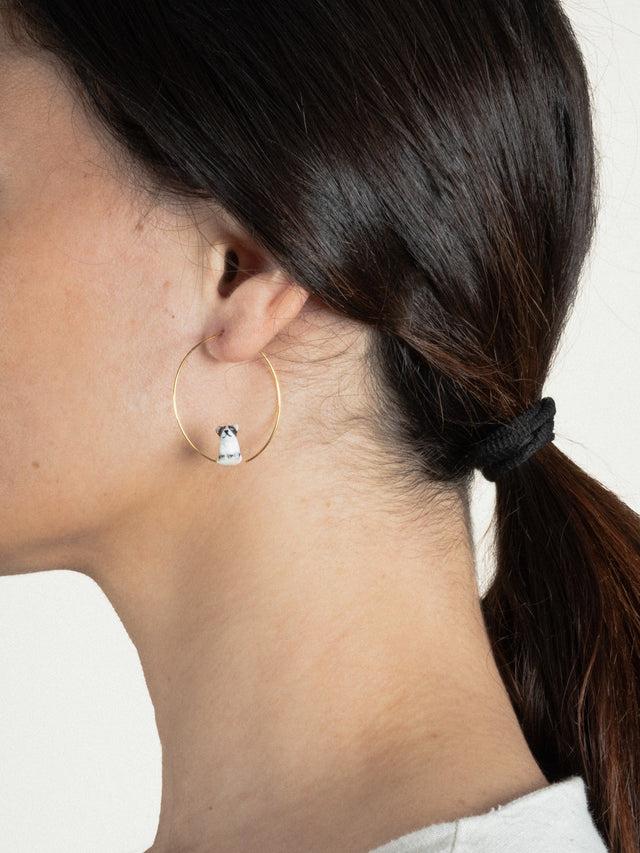 Nach Bijoux Petites Créoles Bouledogue Français