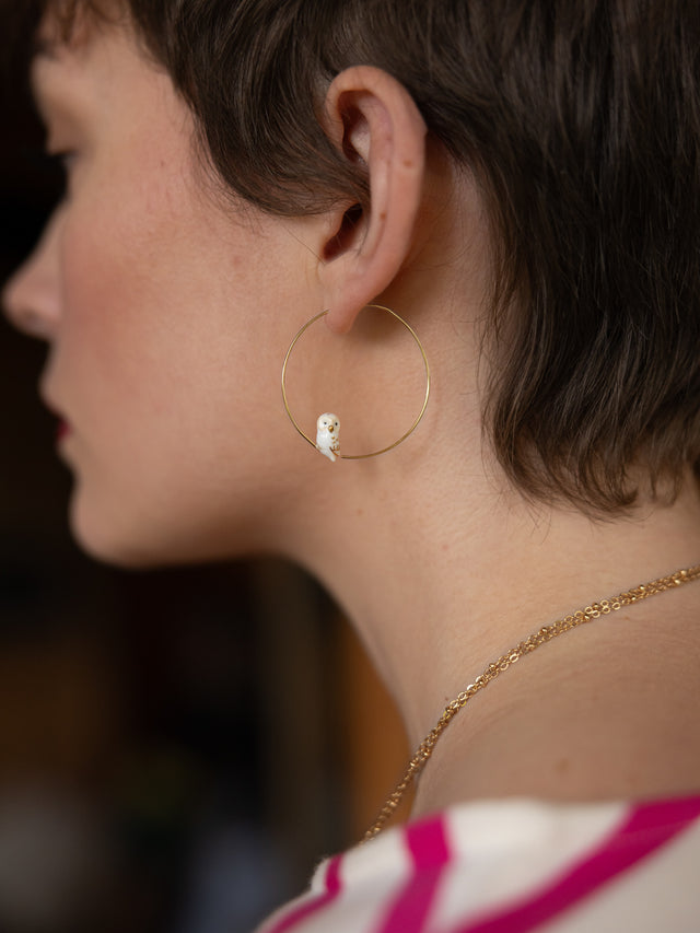 Nach Bijoux Petites Créoles Chouette