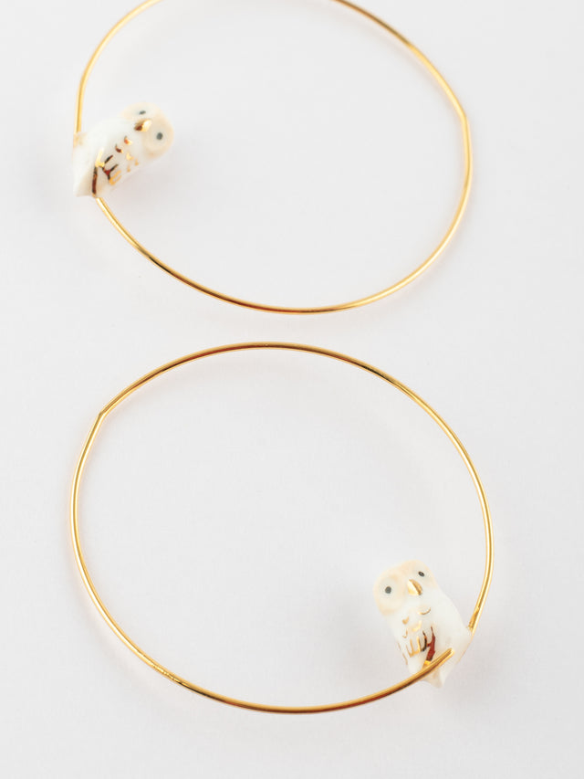 Nach Bijoux Petites Créoles Chouette