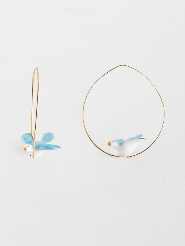 nach bijoux Petites créoles colombe