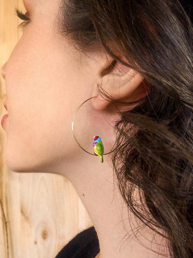 Nach Bijoux Petites Créoles Diamant De Gould