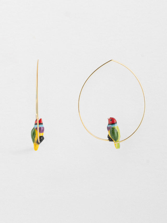 nach bijoux Petites créoles diamant de gould