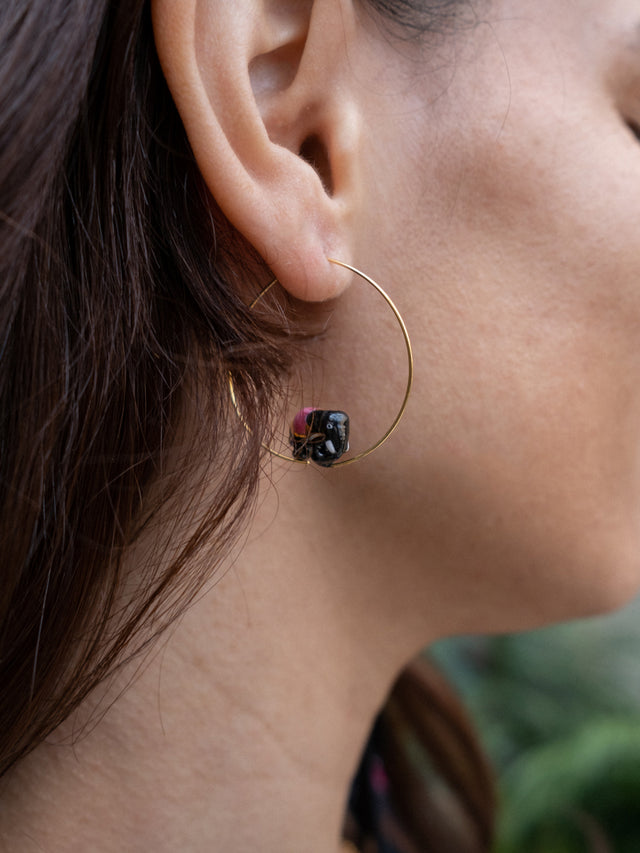 Nach Bijoux Petites Créoles éléphant D'Asie