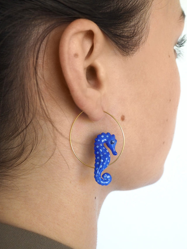 Nach Bijoux Petites Créoles Hippocampe