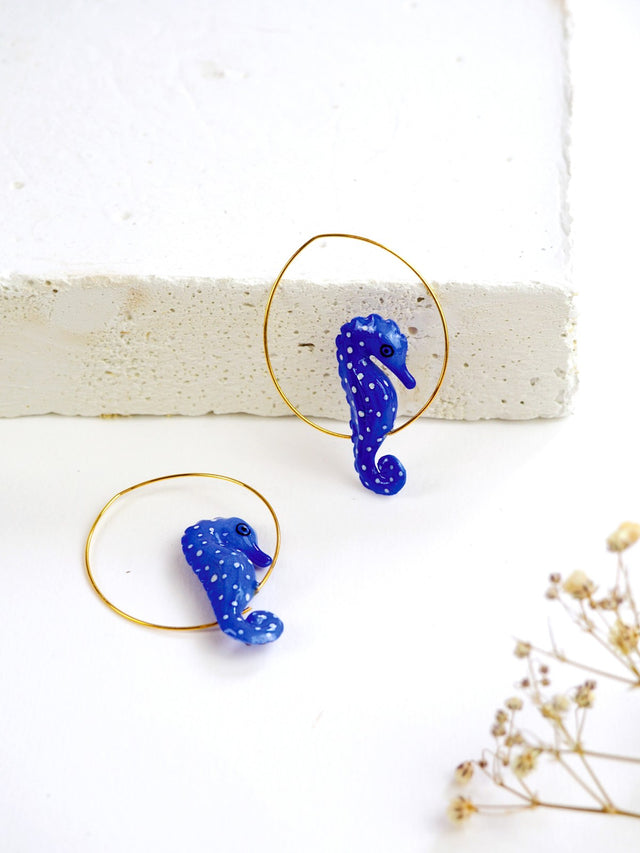 Nach Bijoux Petites Créoles Hippocampe