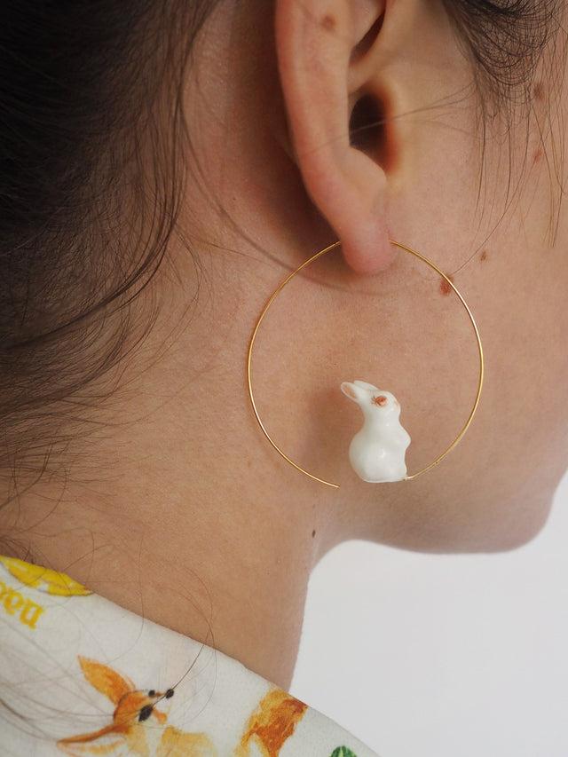 Nach Bijoux Petites Créoles Lapin